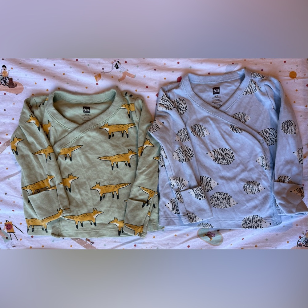 Tea Collection 2 baby wraps 6-9 months